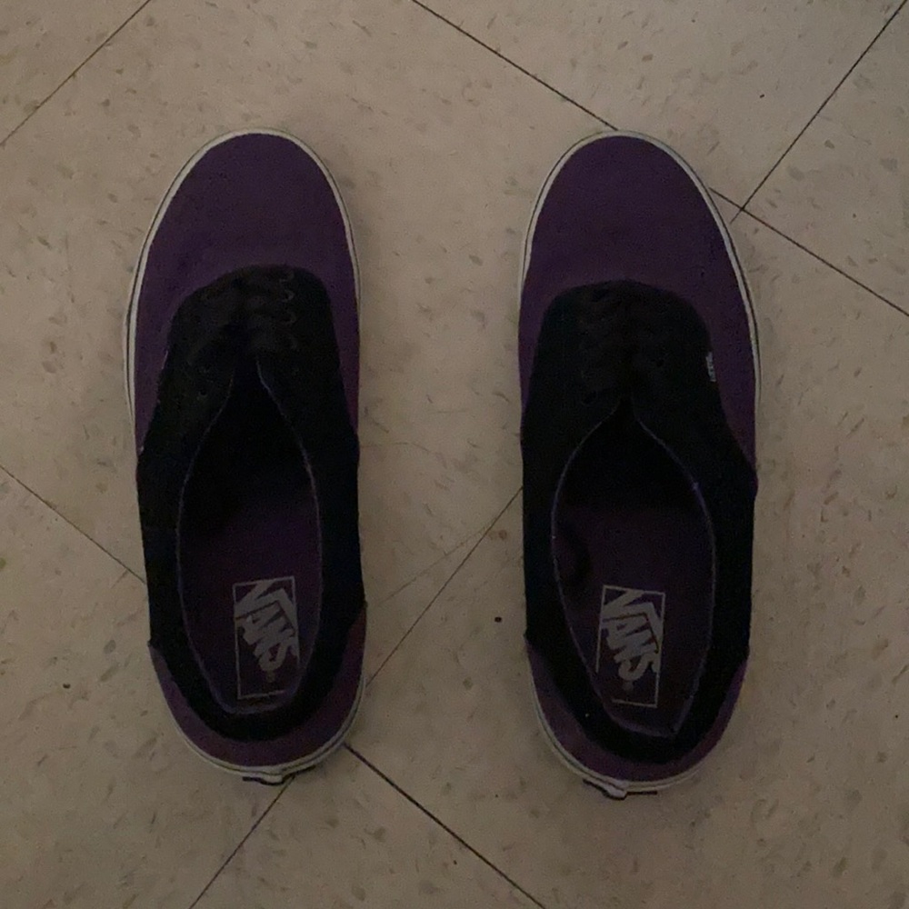 Purple and black vans 9.5